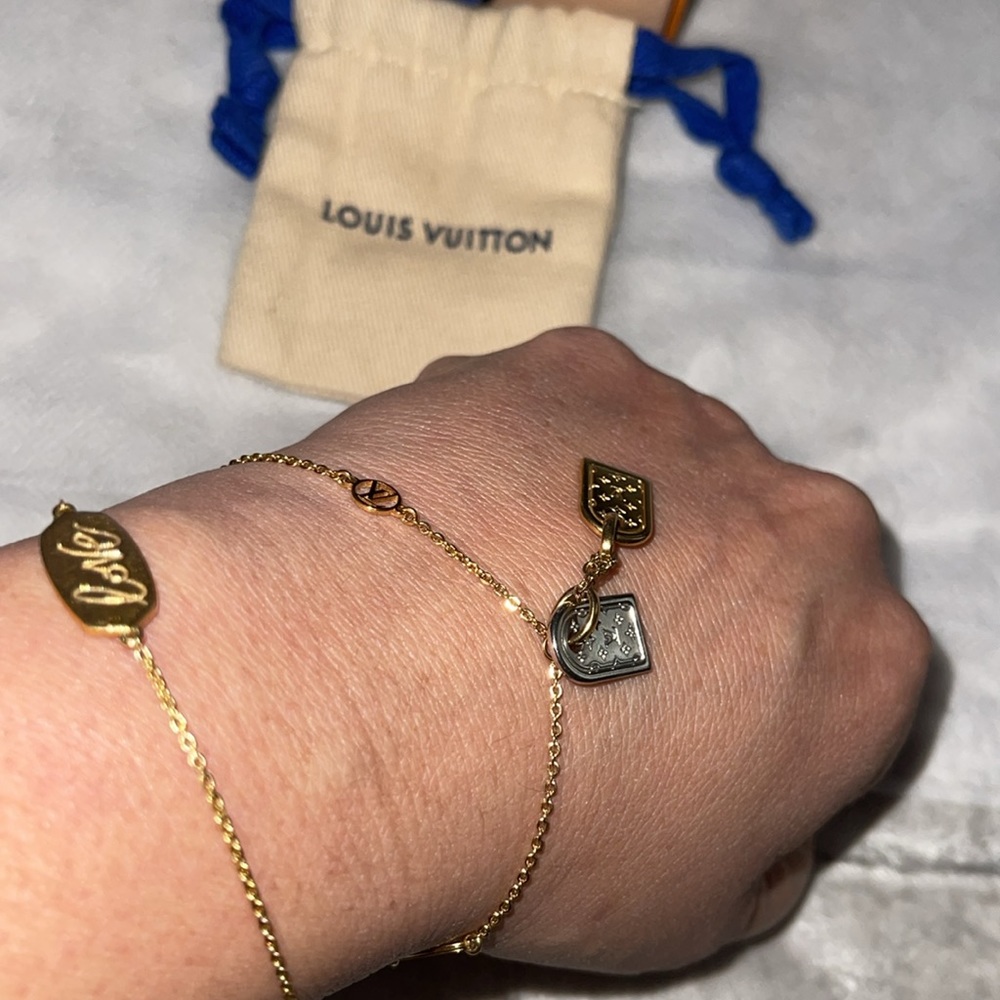 Louis Vuitton preloved monogram bracelet excellent condition size 15-18cm - Picture 5 of 7